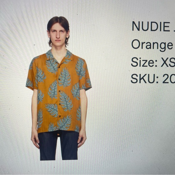 Nudie jeans Hawaii short size xs unisex worn only once - Picture 2 of 4